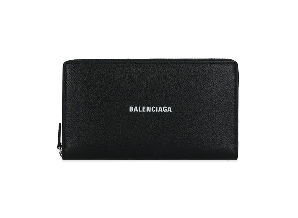 BALENCIAGA Cash Continetal Zip Around Wallet "Black"