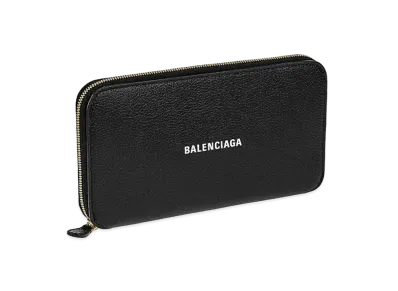BALENCIAGA Cash Zip Around Wallet "Black"