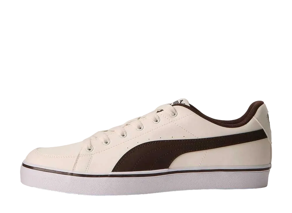 Puma V Court Vulc "Whisper White/Chocolate Brown"