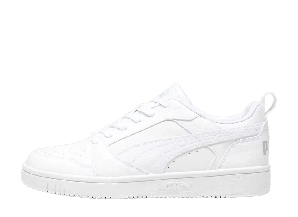 プーマ リバウンド V6 ロウ "プーマホワイト/クールライトグレー"