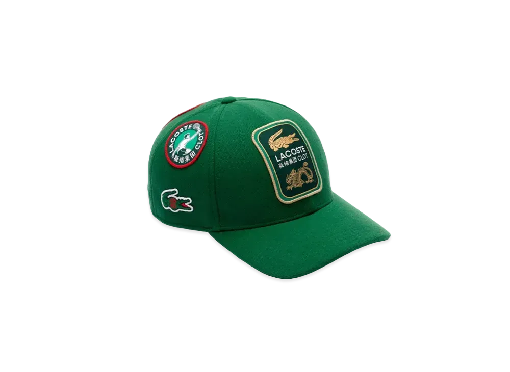 LACOSTE x CLOT Pique Cap "Green"