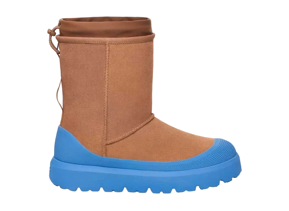 アグ クラシック ショート ウェザー ハイブリッド "チェスナット/ビッグスカイ"