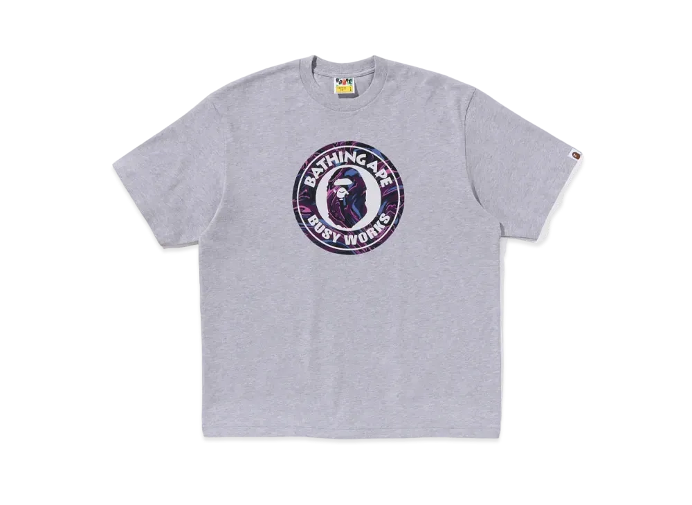 A BATHING APE Busy Works Relaxed Fit Tee "Gray"