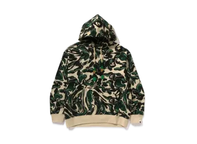A BATHING APE Relaxed Fit Pullover Hoodie "Green"