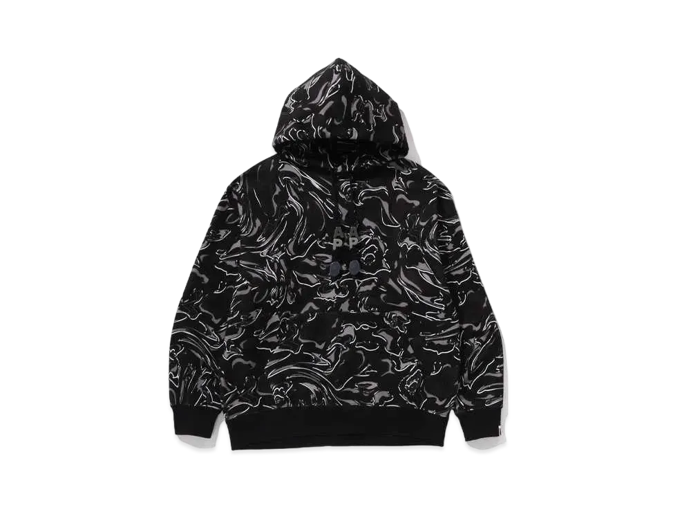 A BATHING APE Relaxed Fit Pullover Hoodie "Black"