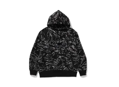 A BATHING APE Relaxed Fit Pullover Hoodie "Black"