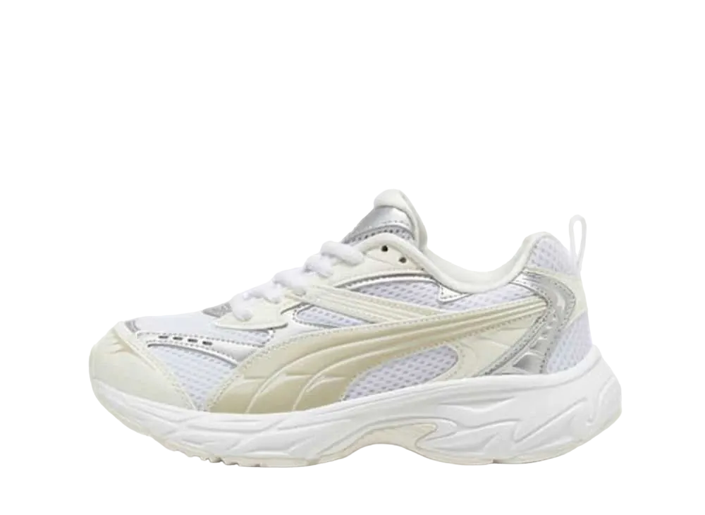 プーマ ウィメンズ モーフィック メタリック "プーマホワイト/ウォームホワイト"