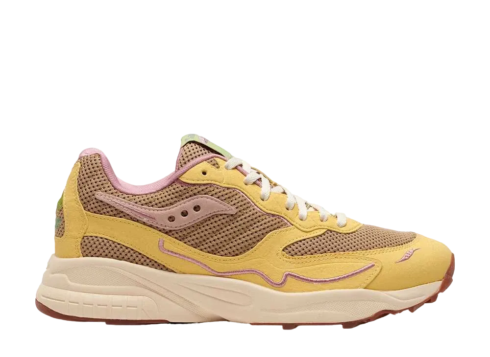 サッカニー 3D グリッド ハリケーン "マッシュルーム/タン/イエロー"