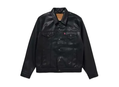 LEVI'S Japan Limited Leather Trucker Jacket "Black"