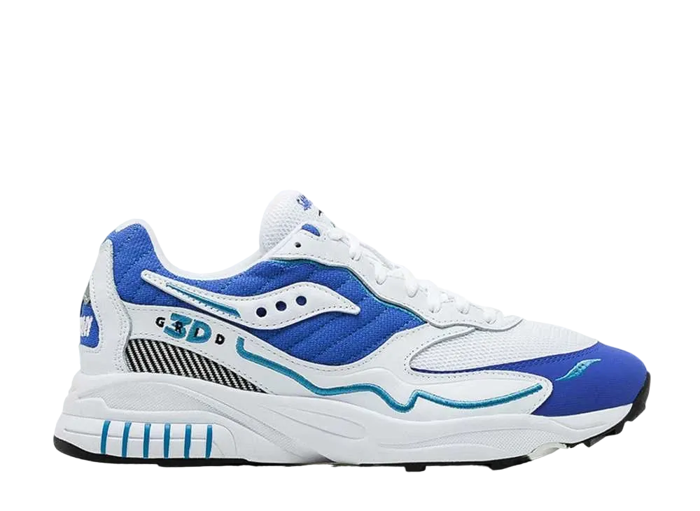 サッカニー 3D グリッド ハリケーン "ホワイト/ロイヤル"