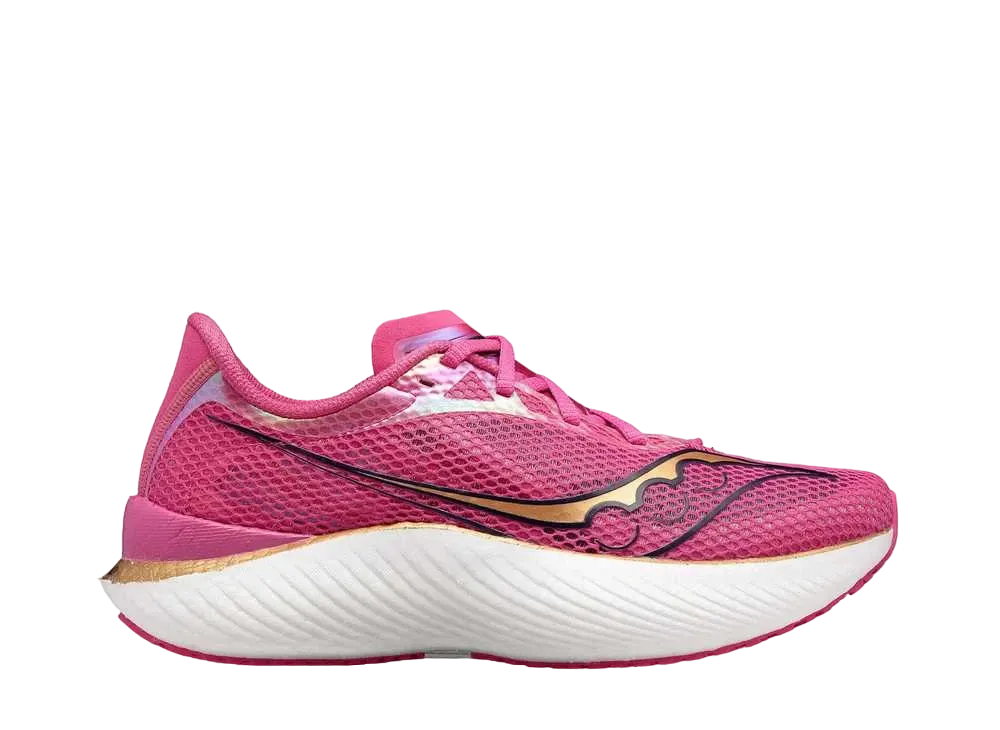 サッカニー ウィメンズ エンドルフィン プロ3 "プロスペクトクォーツ/ピンク/ゴールド"