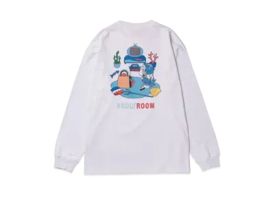 VAULTROOM x GAWR GURA GURA Long Sleeve Tee "White"