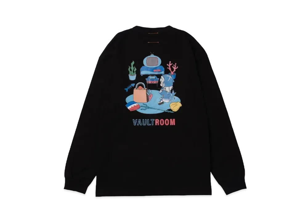 VAULTROOM x GAWR GURA GURA Long Sleeve Tee "Black"