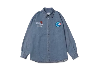 VAULTROOM x GAWR GURA Denim Shirt Jacket "Denim"