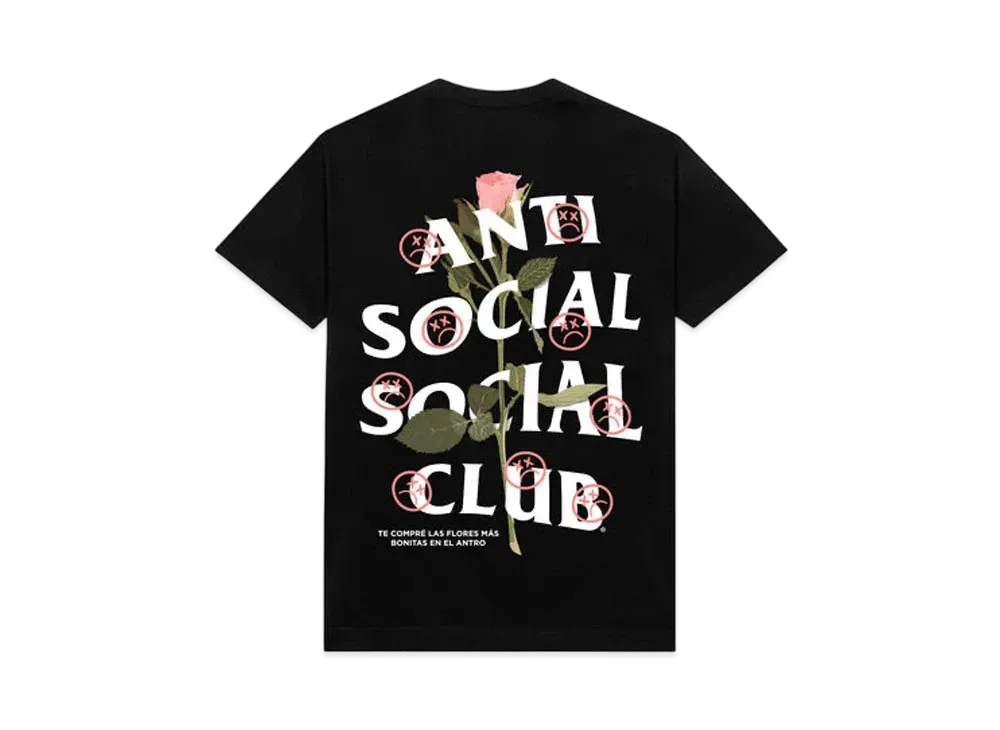 ANTI SOCIAL SOCIAL CLUB x Sadboyz Pink Rose SS Tee "Black"