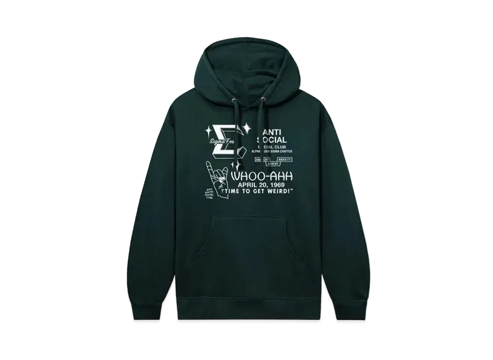 ANTI SOCIAL SOCIAL CLUB Sigma Fest Hoodie "Dark Green"