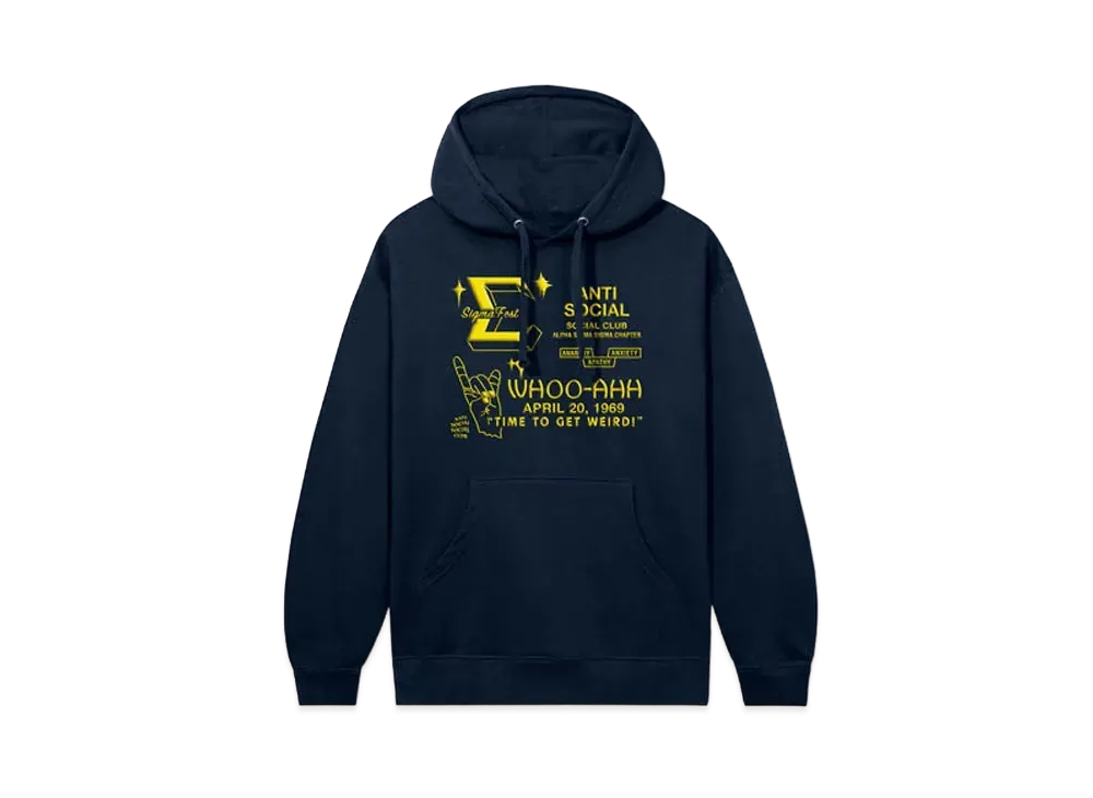 ANTI SOCIAL SOCIAL CLUB Sigma Fest Hoodie "Navy"