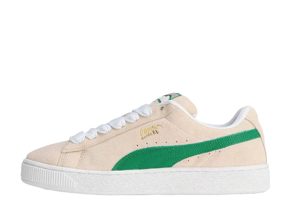 XLARGE × Puma Suede XL "Frosted Ivory/Archive Green"