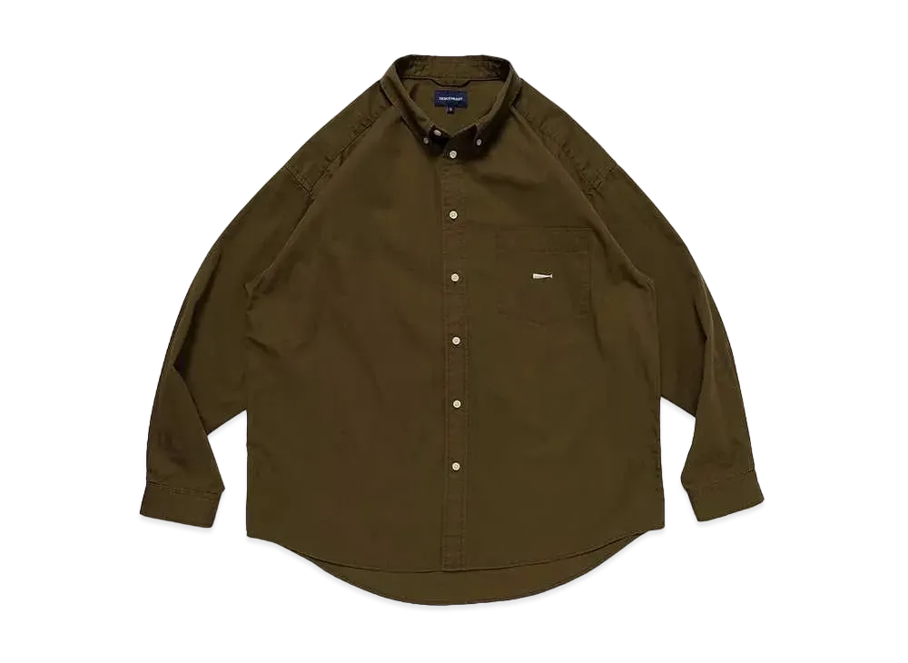 DESCENDANT Kennedys Oxford LS Stripe Shirt "Blue"