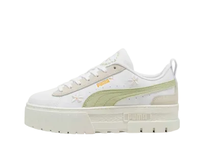 Puma Women's Mayze Embroidery "Puma White/Pistachio Green"