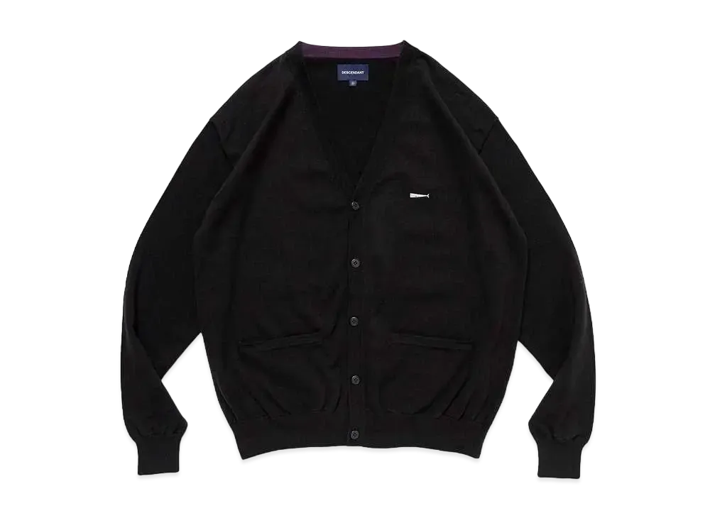 DESCENDANT Nurse Knit Cardigan "Black"