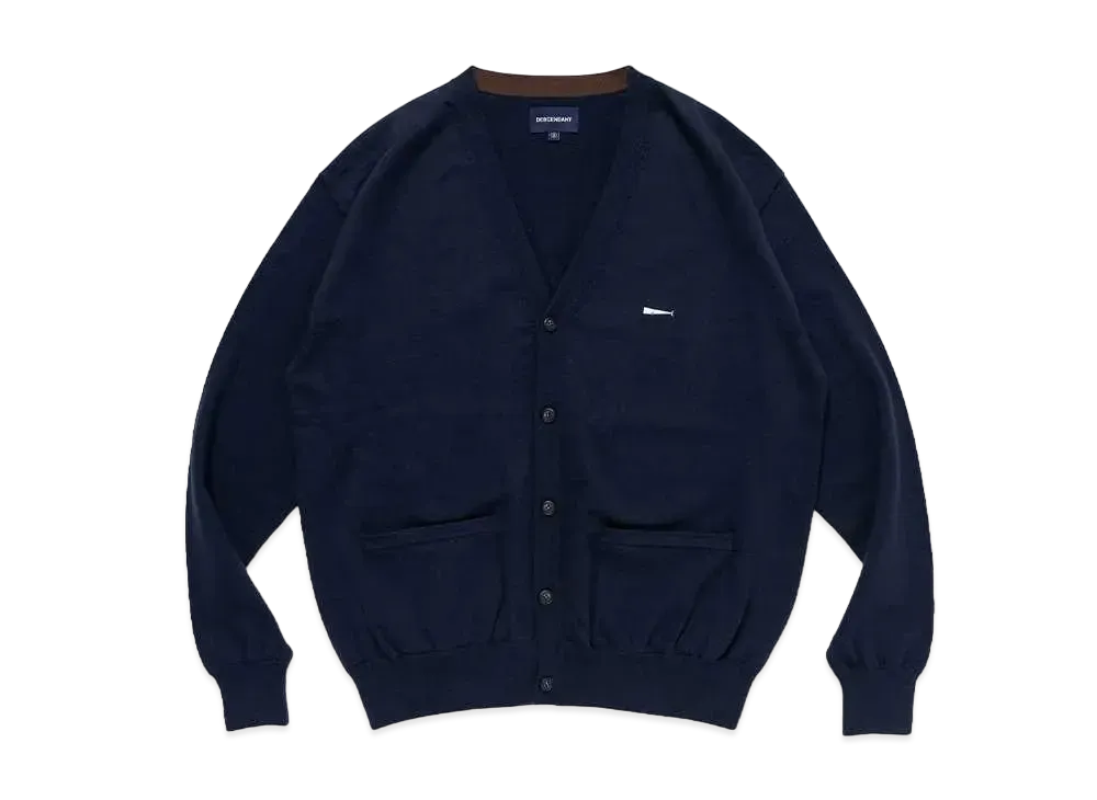 DESCENDANT Nurse Knit Cardigan "Navy"