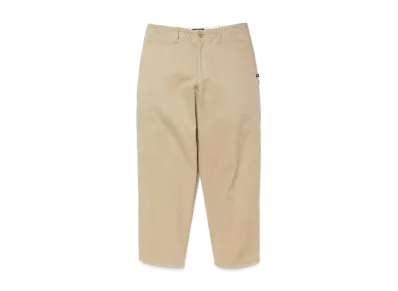 DESCENDANT Dc-6 Organic Cotton Twill Trousers "KhaKee"