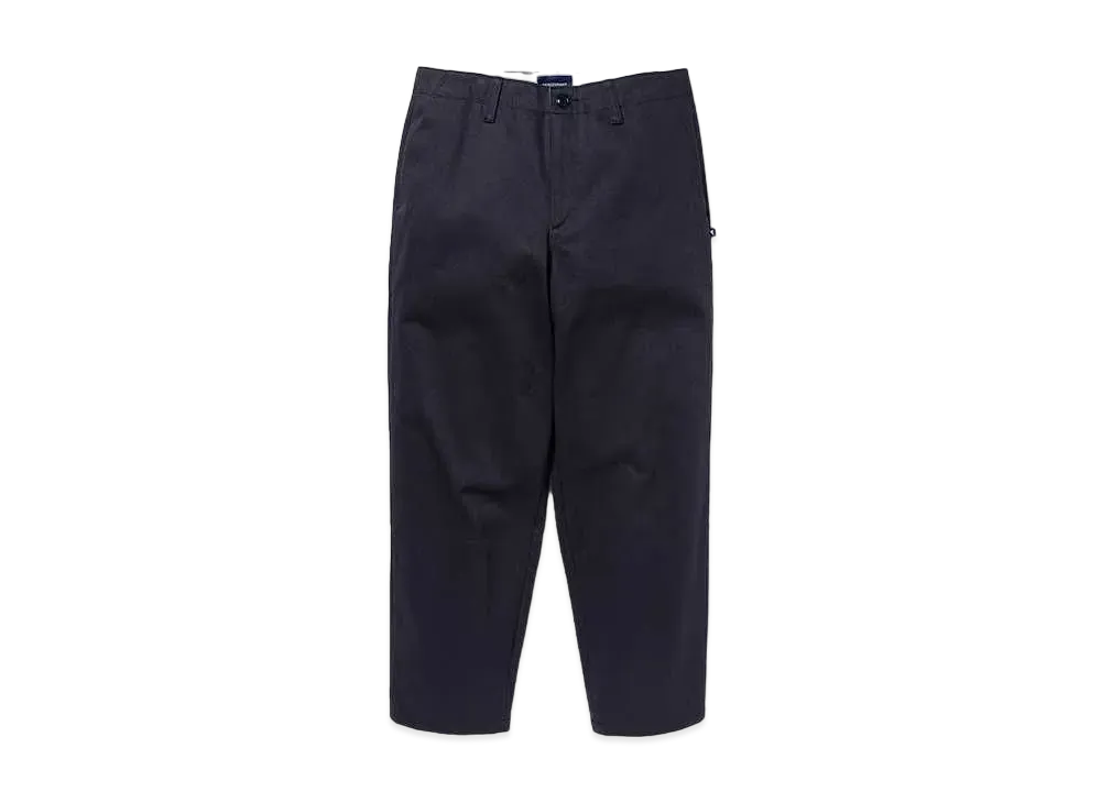 DESCENDANT Dc-6 Organic Cotton Twill Trousers "Navy"