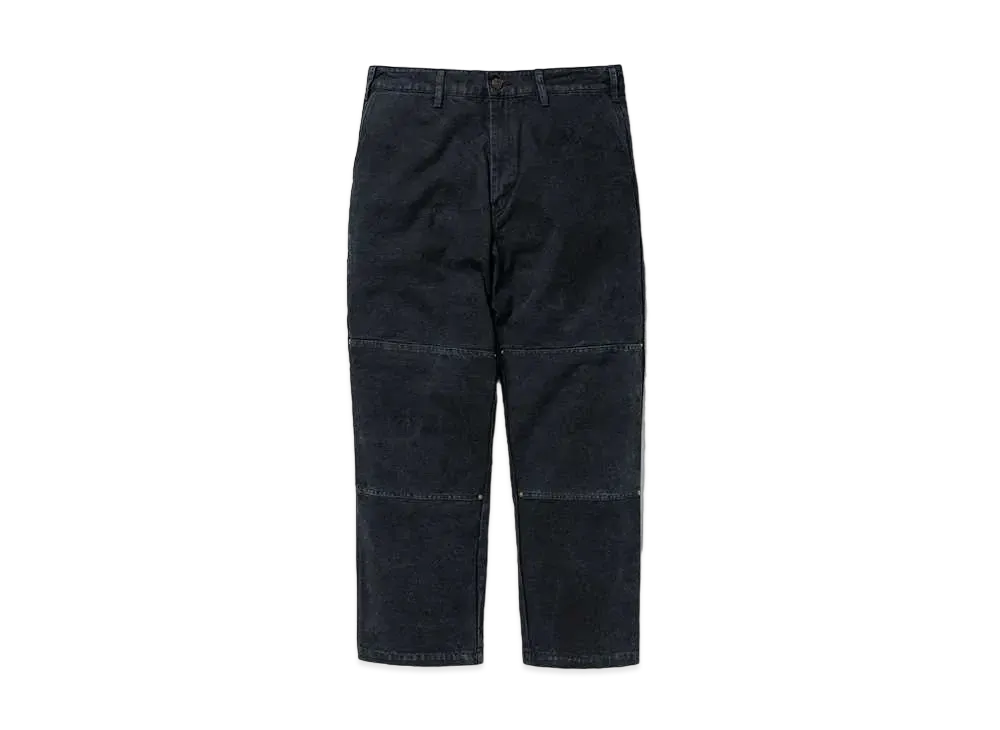 DESCENDANT Det Double Knee Trousers "Black"