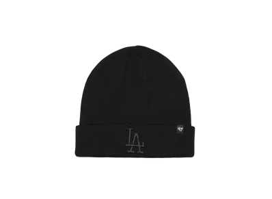 47 Dodgers 'Raised '47 Cuff Knit "BLACK x BLACK LOGO"