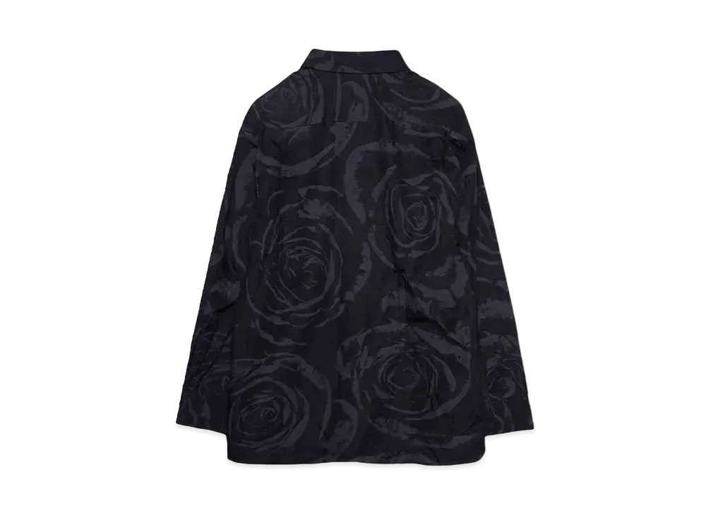 LAD MUSICIAN VIS/PE TWILL BIG ROSE BIG SHIRT "BLACK"