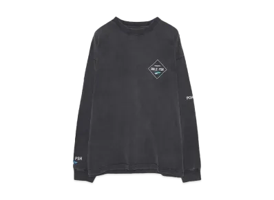TAIN DOUBLE PUSH LONG SLEEVE T-SHIRTS "BLACK"