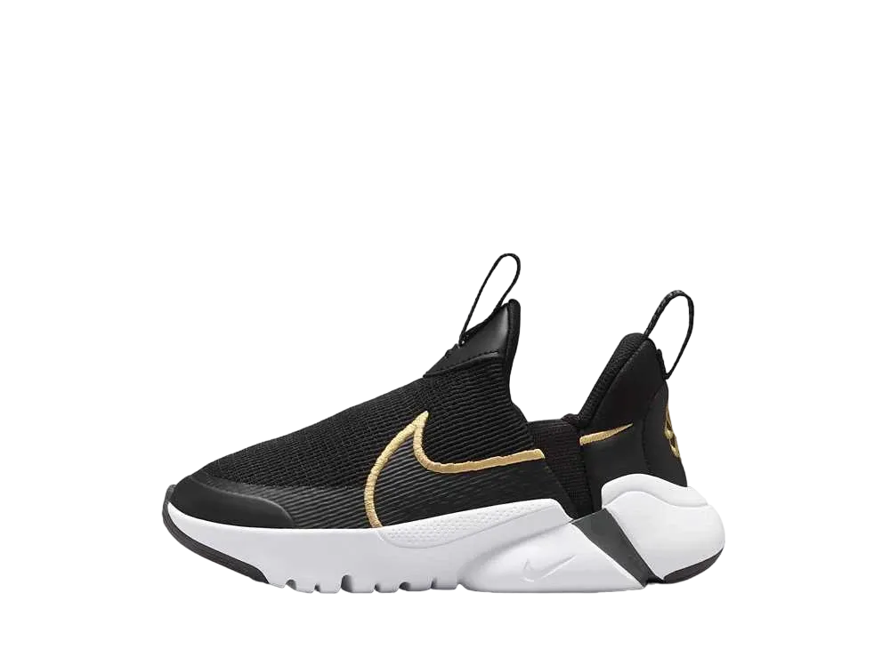 ナイキ PS フレックスプラス2 "ブラック/ダークスモークグレー/ホワイト/メタリックゴールド" (キッズ)