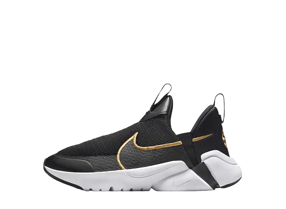 ナイキ GS フレックスプラス2  "ブラック/ダークスモークグレー/ホワイト/メタリックゴールド"