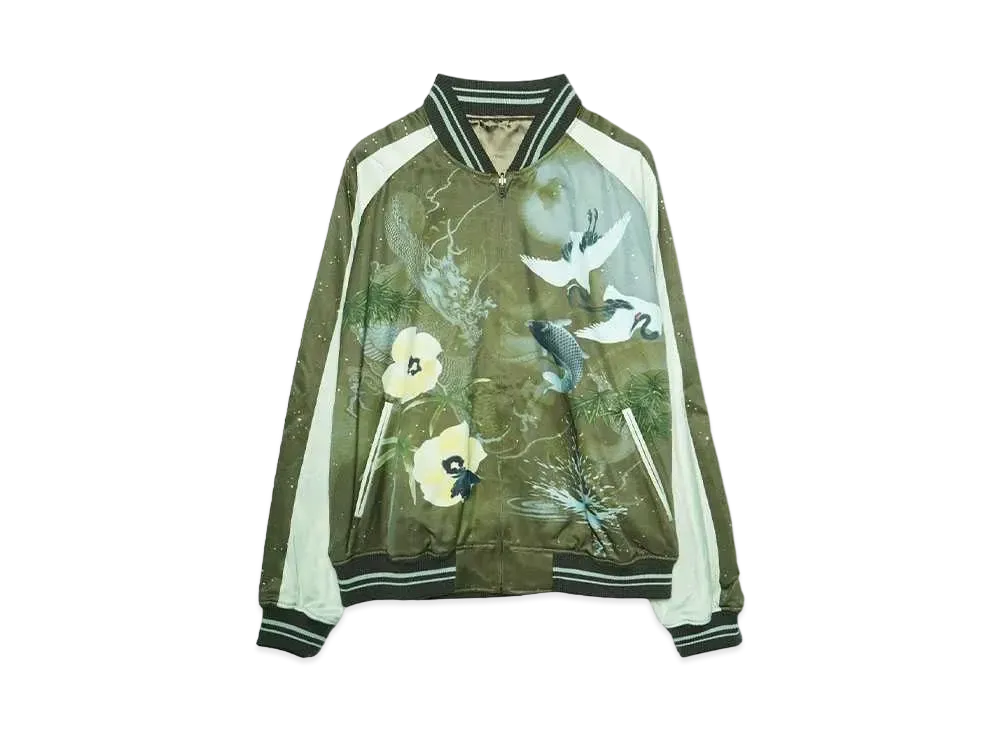 LAD MUSICIAN R/C SATIN CARP&SPLASH BLOUSON "KHAKI"