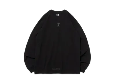 NEW ERA x MLB x TAKAHIROMIYASHITATheSoloist. Regular Fit Long Sleeve Cotton T-Shirt Texas Rangers "Black"