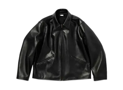 A.PRESSE for BIOTOP Leather Sports Jacket "Black"