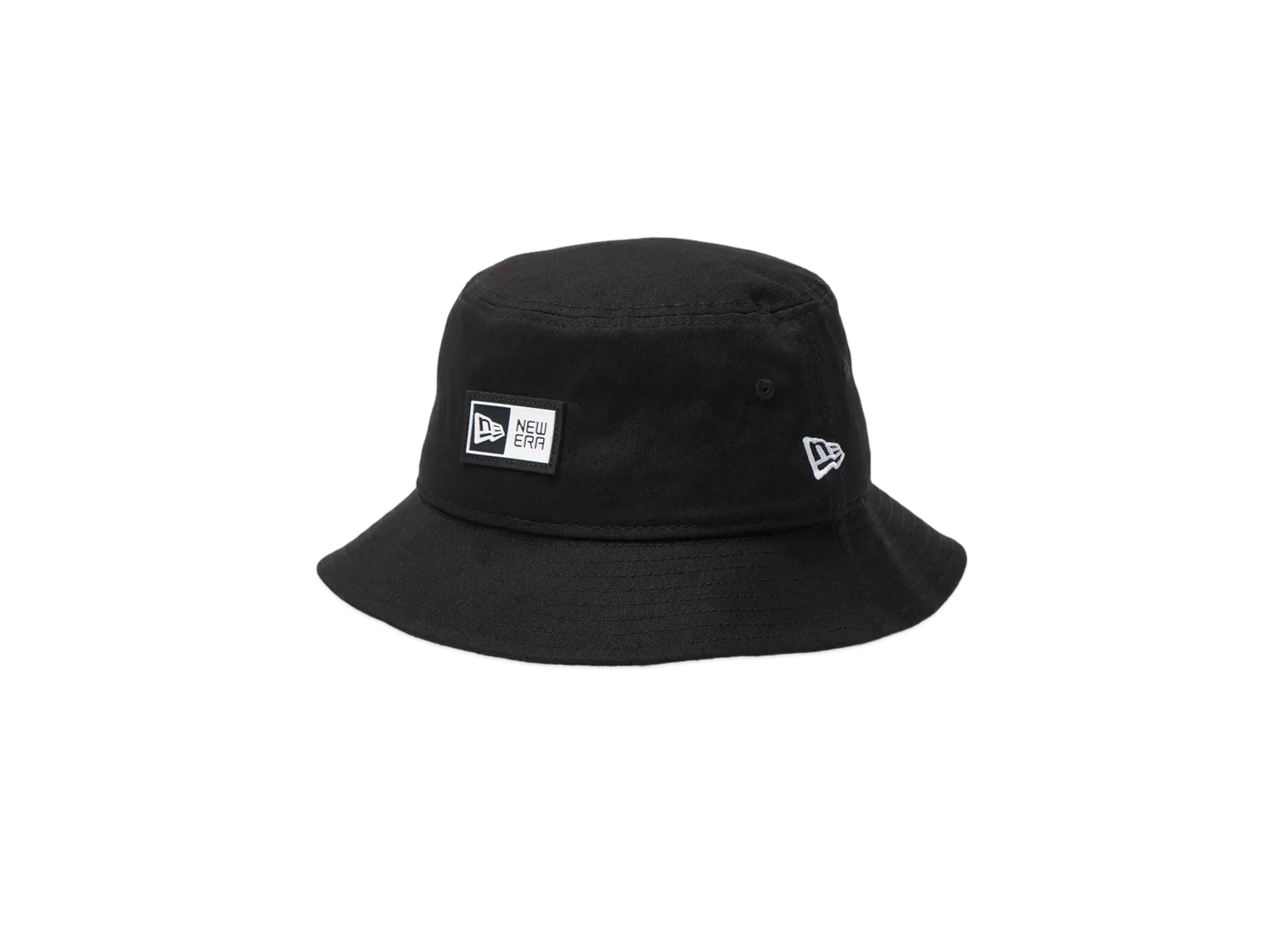 NEW ERA Bucket 01 Rubber Patch Box Logo "Black"