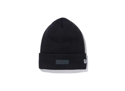 NEW ERA Basic Cuff Knit Rubber Patch "Black"