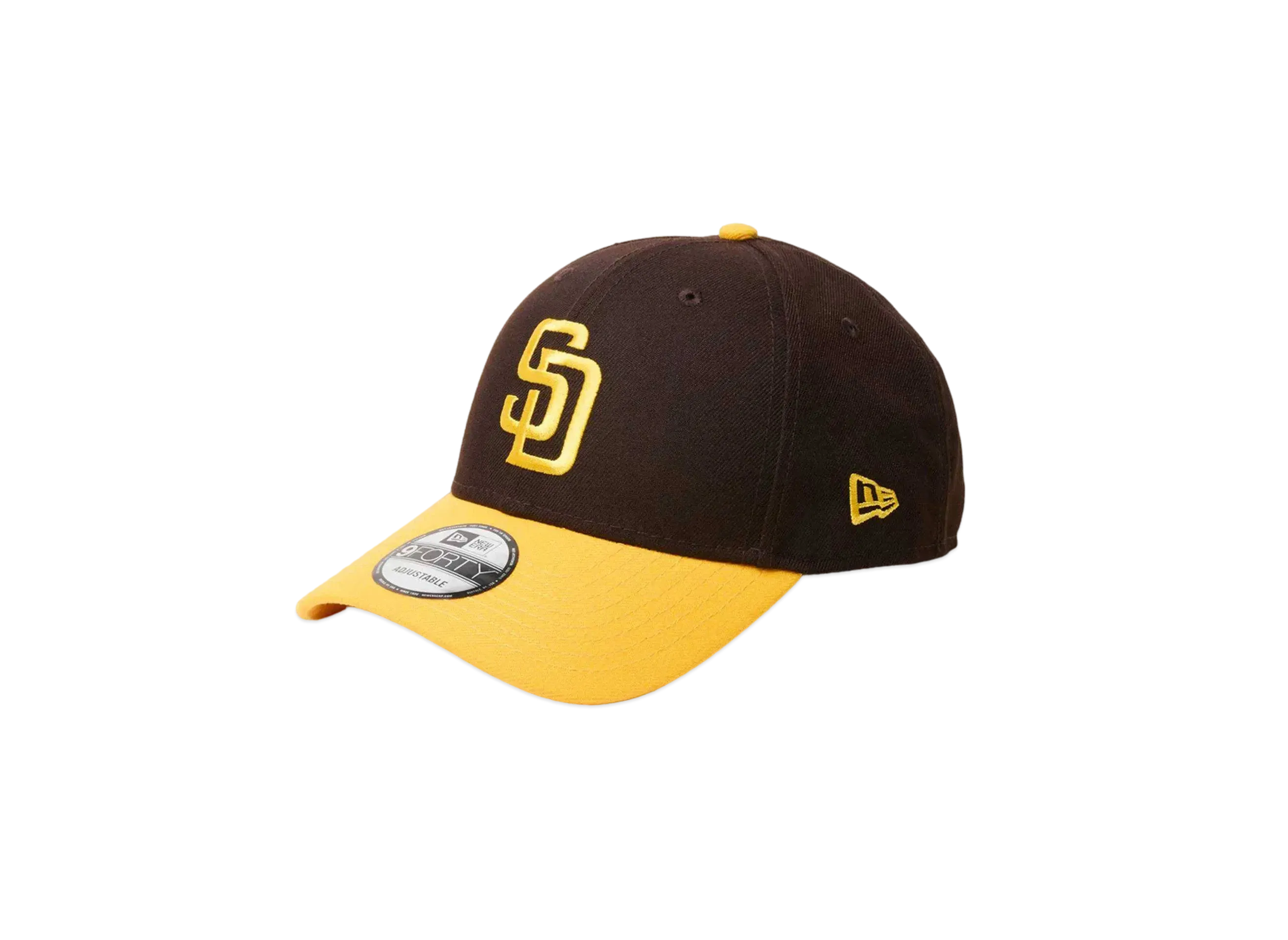 NEW ERA 9Forty MLB Color Custom San Diego Padres A Gold Visor "Burnt Wood"
