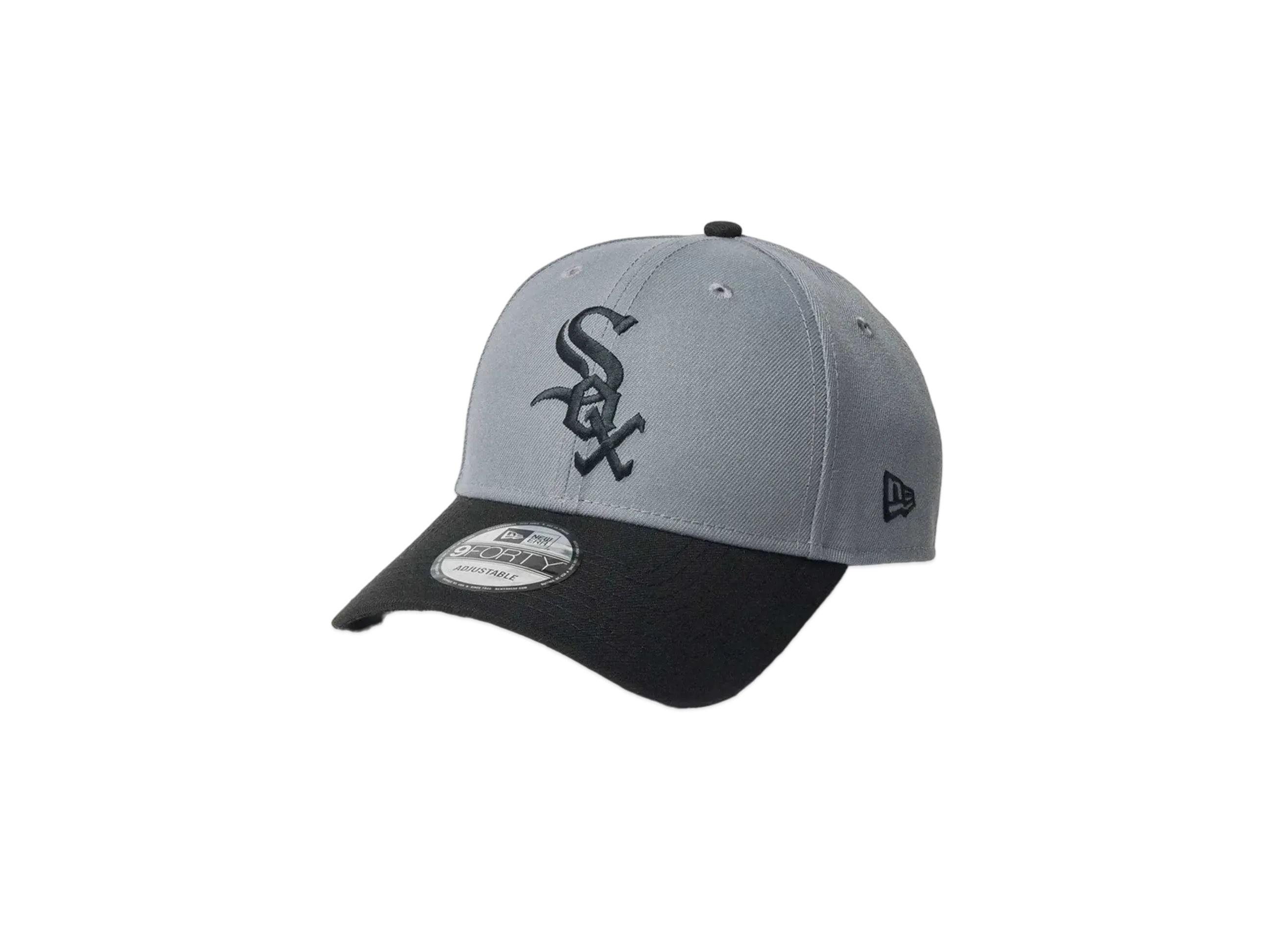 NEW ERA 9Forty MLB Color Custom Chicago White Sox Black Visor "Storm Gray"