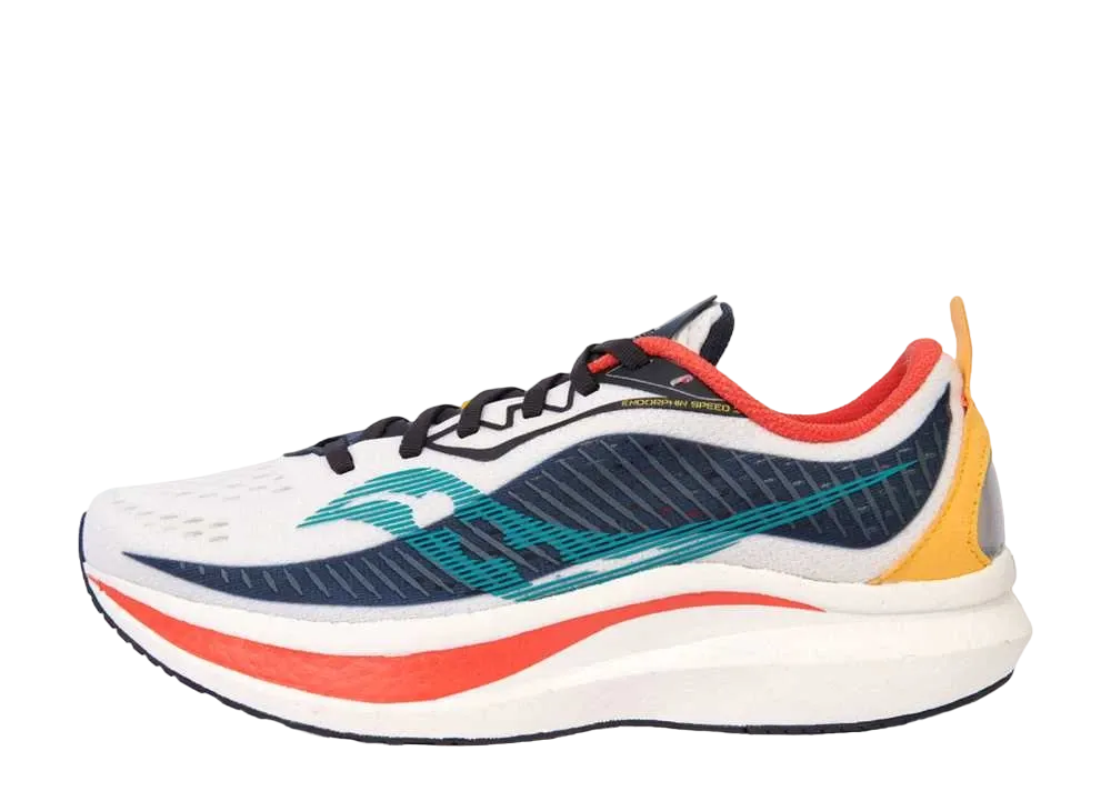 サッカニー エンドルフィン スピード2 "ホワイト/ブルー/オレンジ"