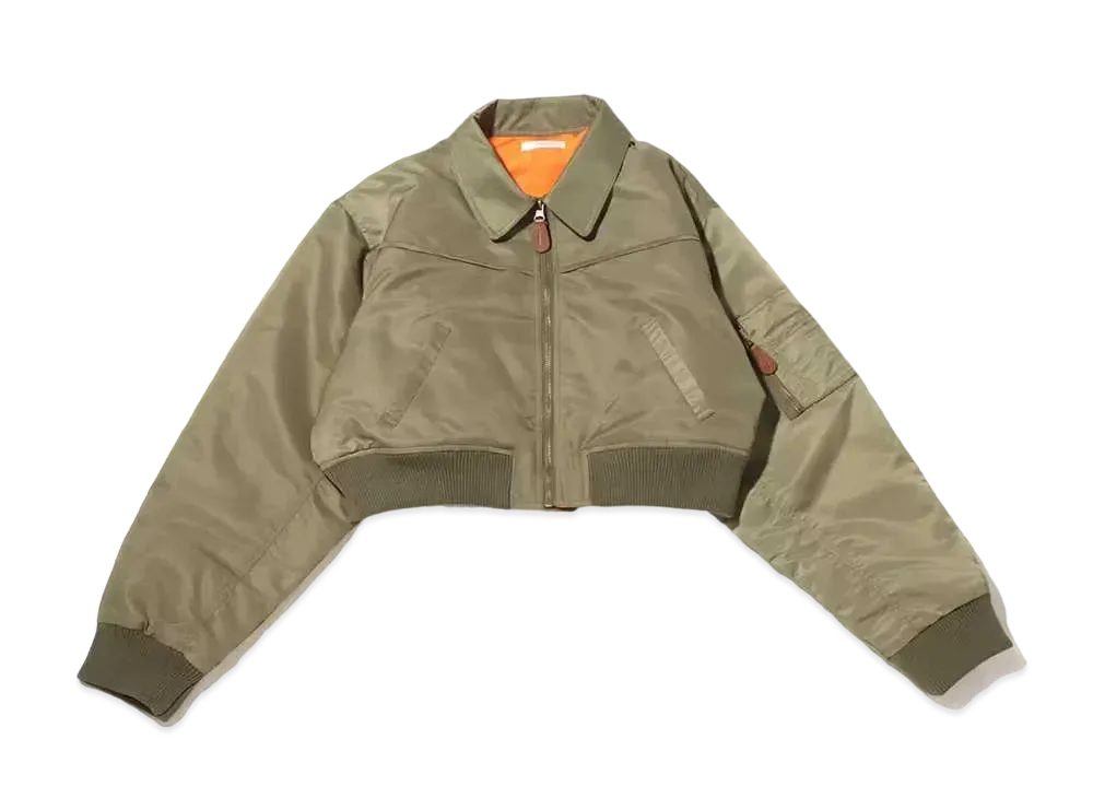 atmos pink Short Bamboo MA-1 "Khaki"