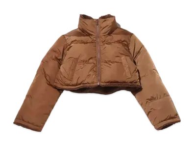 atmos pink Reversible Short Padded Jacket "Brown"