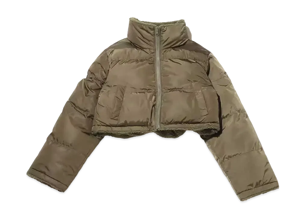 atmos pink Reversible Short Padded Jacket "Khaki"