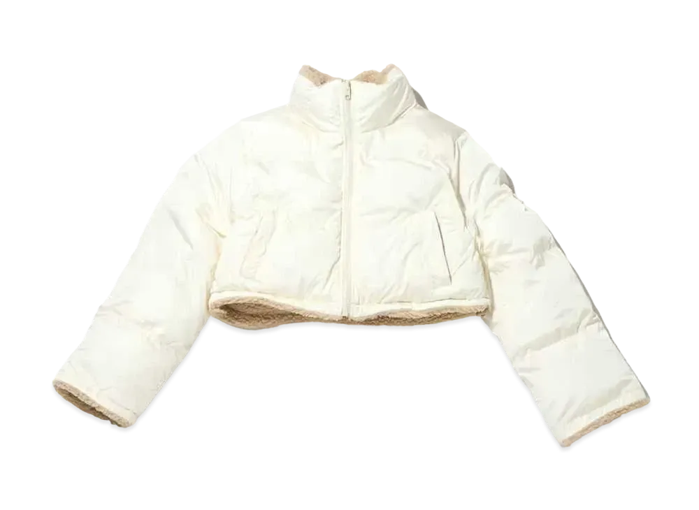 atmos pink Reversible Short Padded Jacket "Ivory"