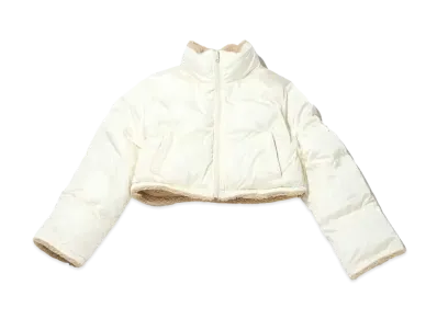 atmos pink Reversible Short Padded Jacket "Ivory"