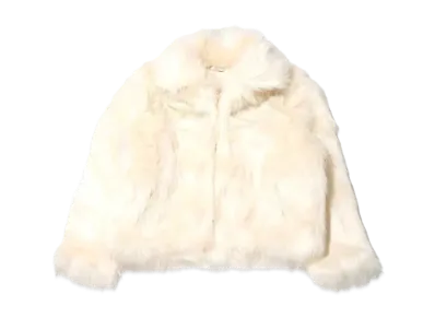 atmos pink Docking Fur Coat "Ivory"