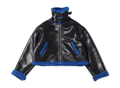 atmos pink Two-Way Shearling Jacket "Black"