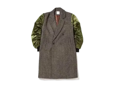 atmos pink MA-1 Docking Chester Coat "Khaki"